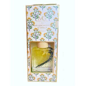 NEW MG Studio Thai Lemongrass & Vanilla High Fragrance Reed Diffuser, 7.04 fl oz
